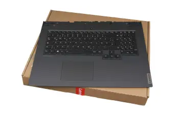 Tastatur inkl. Topcase DE (deutsch) schwarz/schwarz mit Backlight original für Lenovo Legion 5-17IMH05H (81Y8)