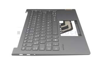 01900071 Original Lenovo Tastatur inkl. Topcase DE (deutsch) grau/grau mit Backlight