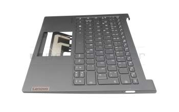 01900071 Original Lenovo Tastatur inkl. Topcase DE (deutsch) grau/grau mit Backlight