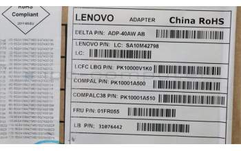 Lenovo 01FR055 Netzteil ADL40WDA 20V/5.2V 2A 40W COO