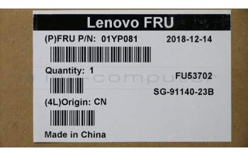 Lenovo 01YP081 NB_KYB FRU COMO SK,LTN,KB,BK,CFA