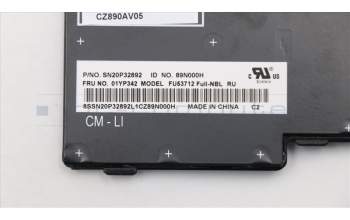 Lenovo 01YP342 NB_KYB FRU COMO FL,LTN,KB,BK,RU