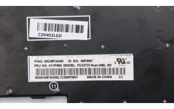 Lenovo 01YP665 NB_KYB FRU COMO NM,LTN,KB,BK,SE