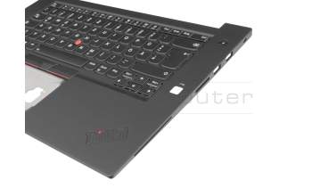 01YU775 Original Lenovo Tastatur inkl. Topcase DE (deutsch) schwarz/schwarz mit Backlight und Mouse-Stick