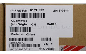 Lenovo 01YU992 CABLE Cable eDP for Touch,MINGJI