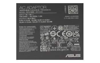 0A001-00446500 Original Asus USB-C Netzteil 65,0 Watt