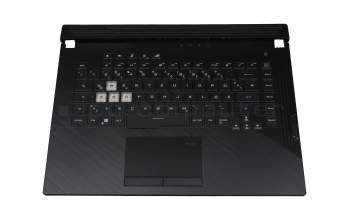 0K06-000N0A2 Original Asus Tastatur inkl. Topcase DE (deutsch) schwarz/transparent/schwarz mit Backlight