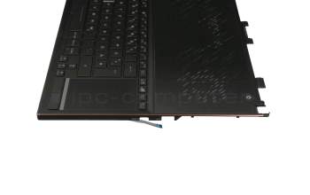 0KN1-641GE11 Original Pega Tastatur inkl. Topcase DE (deutsch) schwarz/schwarz mit Backlight