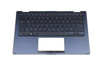 0KN1-682GE13 Original Pegatron Tastatur inkl. Topcase DE (deutsch) schwarz/blau mit Backlight