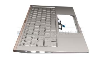 0KNB0-262WGE00 Original Asus Tastatur inkl. Topcase DE (deutsch) silber/silber mit Backlight