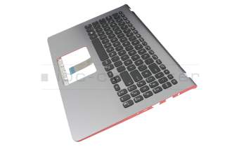 0KNB0-5634GE00 Original Asus Tastatur inkl. Topcase DE (deutsch) schwarz/silber mit Backlight