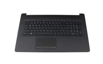 Tastatur inkl. Topcase DE (deutsch) schwarz/schwarz (mit TP/DVD, Oberflächenstruktur "Diamond") original für HP 17-by3000