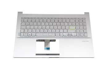 90NB0LX1-R31GE0 Original Asus Tastatur inkl. Topcase DE (deutsch) silber/silber mit Backlight