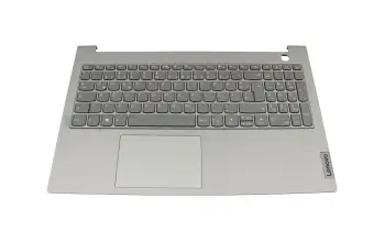 5CB1B34829 Original Lenovo Tastatur inkl. Topcase DE (deutsch) grau/grau mit Backlight