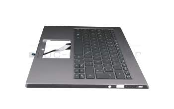 102-016M2LHC04 Original Acer Tastatur inkl. Topcase DE (deutsch) silber/silber mit Backlight