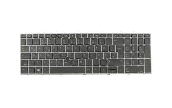 102-017H6LHB01C Original HP Tastatur DE (deutsch) schwarz mit Backlight und Mouse-Stick