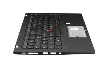 102-18F86LHC01C Original Lenovo Tastatur inkl. Topcase DE (deutsch) schwarz/schwarz mit Backlight und Mouse-Stick