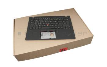 102-18F86LHC01C Original Lenovo Tastatur inkl. Topcase DE (deutsch) schwarz/schwarz mit Backlight und Mouse-Stick