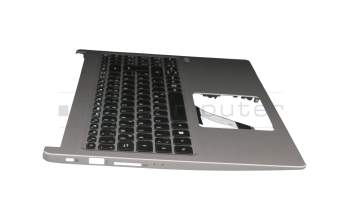 13N1-50P0501 Original Acer Tastatur inkl. Topcase DE (deutsch) schwarz/silber mit Backlight