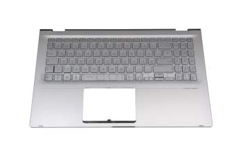 13NB0LK2AM0231 Original Asus Tastatur inkl. Topcase DE (deutsch) silber/silber mit Backlight