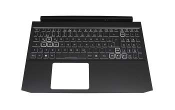 14505061K202 Original Acer Tastatur inkl. Topcase DE (deutsch) schwarz/weiß/schwarz mit Backlight