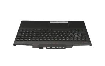 180508-01 Original HP Tastatur inkl. Topcase DE (deutsch) schwarz/schwarz mit Backlight