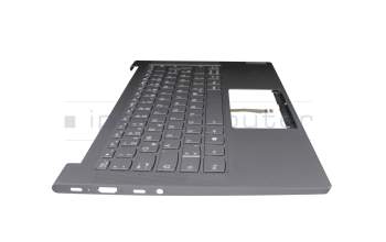 1KAFZZG0062 Original Lenovo Tastatur inkl. Topcase DE (deutsch) grau/grau mit Backlight