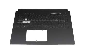 1KAHZZQ0121 Original Asus Tastatur inkl. Topcase DE (deutsch) schwarz/transparent/grau mit Backlight