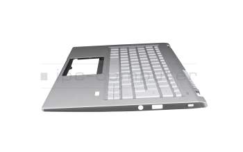 24304F26K201 Original Acer Tastatur inkl. Topcase DE (deutsch) silber/silber mit Backlight