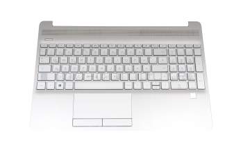 2H-ABKGMC23411 Original Primax Tastatur inkl. Topcase DE (deutsch) silber/silber (Fingerprint)