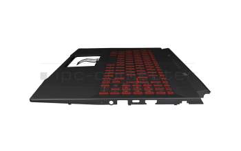 307581C211 Original MSI Tastatur inkl. Topcase DE (deutsch) schwarz/rot/schwarz mit Backlight