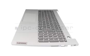 34R065F Original Lenovo Tastatur inkl. Topcase DE (deutsch) grau/grau mit Backlight