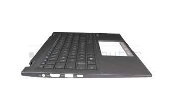 41.P.0080P399CT0 Original Asus Tastatur inkl. Topcase DE (deutsch) grau/grau mit Backlight (Gun Metal Grey)