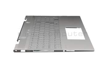 442.QED06.0001 Original HP Tastatur inkl. Topcase DE (deutsch) silber/silber mit Backlight