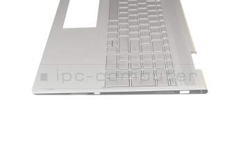 460.0BX09.0002 Original HP Tastatur inkl. Topcase DE (deutsch) silber/silber mit Backlight