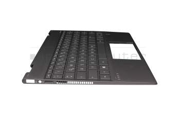 4600GA1T0001 Original HP Tastatur inkl. Topcase DE (deutsch) grau/grau mit Backlight