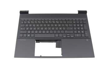 46G3MTATPQA Original HP Tastatur inkl. Topcase FR (französisch) silber/schwarz mit Backlight