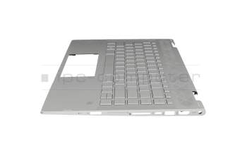 46M.0E8CS.0185 Original HP Tastatur inkl. Topcase DE (deutsch) silber/silber mit Backlight