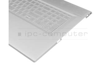 46M.0EJCS.0003 Original HP Tastatur inkl. Topcase DE (deutsch) silber/silber mit Backlight