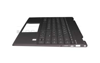 4900G907AC0G Original HP Tastatur inkl. Topcase DE (deutsch) grau/grau mit Backlight