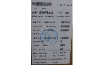 Lenovo 5B11H56391 BATTERY Internal, 6c 94Wh, LiIon, SMP