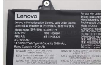 Lenovo 5B11H56396 BATTERY Internal, 3c 57Wh, LiIon, SMP