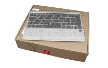 5CB0Q12250 Original Lenovo Tastatur inkl. Topcase DE (deutsch) dunkelgrau/silber mit Backlight