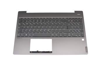 5CB0U42543 Original Lenovo Tastatur inkl. Topcase DE (deutsch) grau/grau mit Backlight