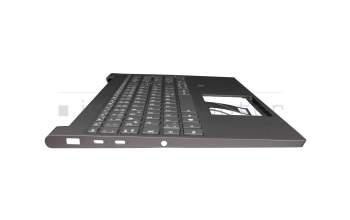 5CB0W43586 Original Lenovo Tastatur inkl. Topcase DE (deutsch) grau/grau mit Backlight