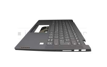 5CB0Y85534 Original Lenovo Tastatur inkl. Topcase DE (deutsch) grau/grau (Fingerprint)