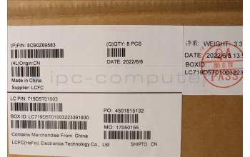 Lenovo 5CB0Z69583 COVER FRU P14SG3_D_COVER_UMA_WL_ASSY_BK