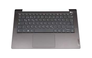 5CB1A14134 Original Lenovo Tastatur inkl. Topcase DE (deutsch) grau/grau mit Fingerprint