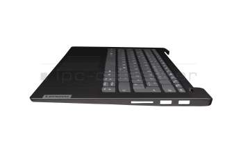 5CB1A14134 Original Lenovo Tastatur inkl. Topcase DE (deutsch) grau/grau mit Fingerprint