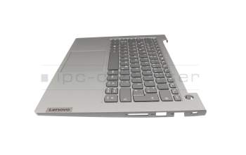 5CB1B02570 Original Lenovo Tastatur inkl. Topcase DE (deutsch) grau/grau mit Backlight